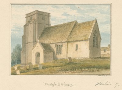 Wiltshire - Sedgehill Church, 1817 od John Buckler