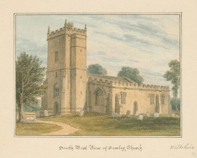 Wiltshire - Semley Church, 1817 od John Buckler