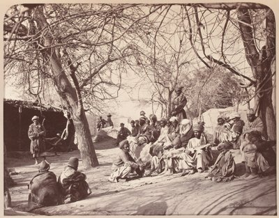 Pouliční scéna ve městě Jalalabad, 1878 od John Burke