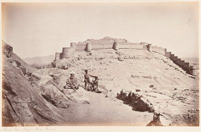 Jižní stěna, Horní Bala Hissar, Kábul, 1879 od John Burke