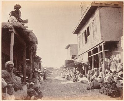 Pouliční scéna, Jalalabad 1879 od John Burke
