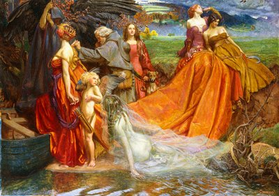 "Nyní je Pilgrim Year spravedlivý podzimní poplatek", od John Byam Liston Shaw