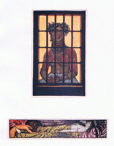 Příběh Lilavanti, ilustrace z The Garden of Kama (a další texty z Indie), 1920 od John Byam Liston Shaw
