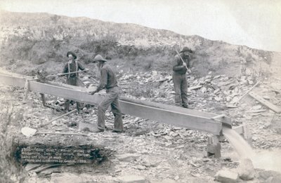 Těžba zlata, Rockerville od John C. H. Grabill
