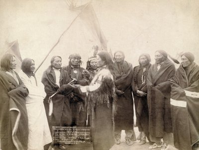 Indiánští náčelníci v Deadwood, Jižní Dakota, 1891 od John C. H. Grabill