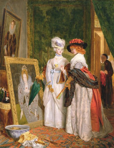 Kritici na kostýmy, změny módy od John Callcott Horsley