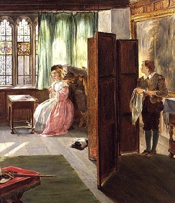 Poslední tah mat (2 podrobnosti) od John Callcott Horsley