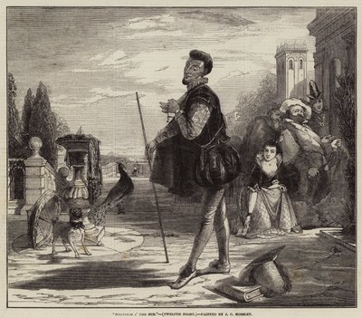 Malvolio ve Slunci, Dvanáctá noc od John Callcott Horsley