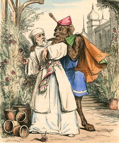 Obchodník trhající růži pro krásu od John Callcott Horsley
