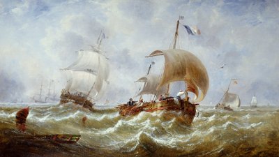 Svěží vánek, asi 1867 (olej na plátně) od John Callow