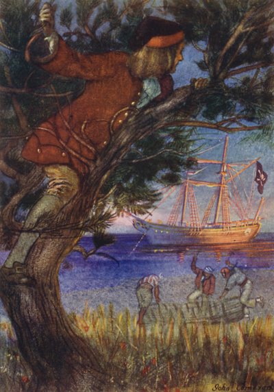Ilustrace pro ostrov pokladů od John Cameron