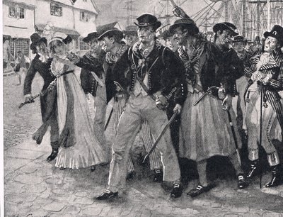 Naval Mutineers Ashore, ilustrace z 