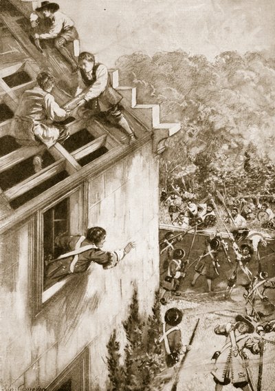 Útok na Dunkeld, 21. srpna 1689 (litho) od John Cameron