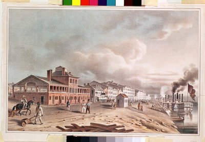 Front Street, St. Louis, Missouri, 1840 od John Caspar Wild