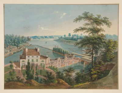 Vodní díla v Fairmount Park, Philadelphia od John Caspar Wild