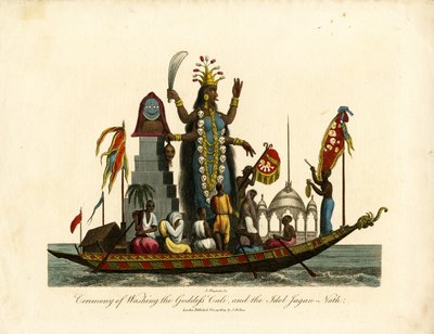 Obřad mytí bohyně Kálí a modly Džagan-Nath od John Chapman