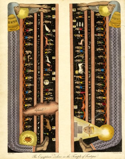 Egyptský zvěrokruh v chrámu v Dendeře od John Chapman