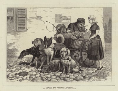Řetězy a otroctví, Antverpy (rytina) od John Charles (after) Dollman