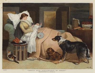 Mělo by se zapomenout na známého (barevné lito) od John Charles (after) Dollman
