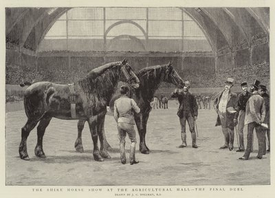 Shire Horse Show v Agricultural Hall, Final Duel od John Charles Dollman