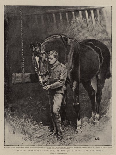 Soudruzi, trubač Shurlock z 5. pluku a jeho kůň od John Charlton