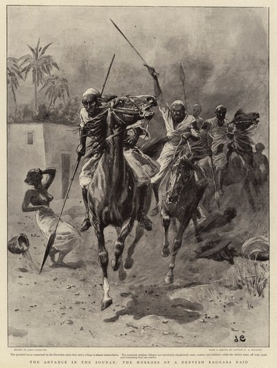 Pokrok v Soudanu, Hrůzy nájezdu Dervish Baggara od John Charlton