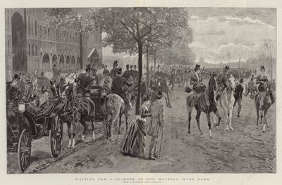 Čekání na pohled na Její Veličenstvo, Hyde Park od John Charlton