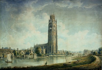 Boston Stump: pohled od jihozápadu od John Chessell Buckler