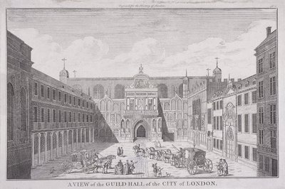 Guildhall, Londýn, 1820 od John Chessell Buckler