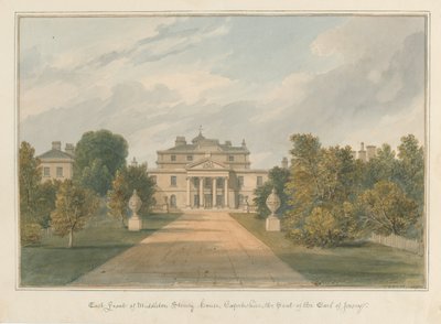 Oxfordshire - Middleton Stoney House, 1827 od John Chessell Buckler