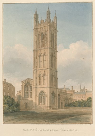 Somerset - Bristol - Kostel svatého Štěpána od John Chessell Buckler