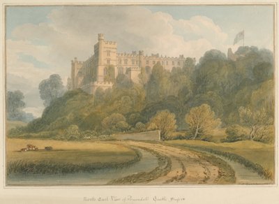 Sussex – zámek Arundel, 1825 od John Chessell Buckler