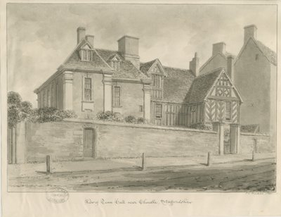 Tean Hall: sépiová kresba od John Chessell Buckler
