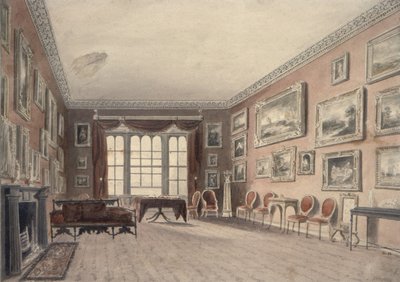 Galerie v Browsholme, poblíž Clitheroe, Yorkshire od John Chessell Buckler