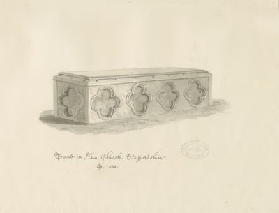 Hrob v Ham Church od John Chessell Buckler