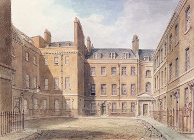 Pohled na Downing Street, Westminster od John Chessell Buckler