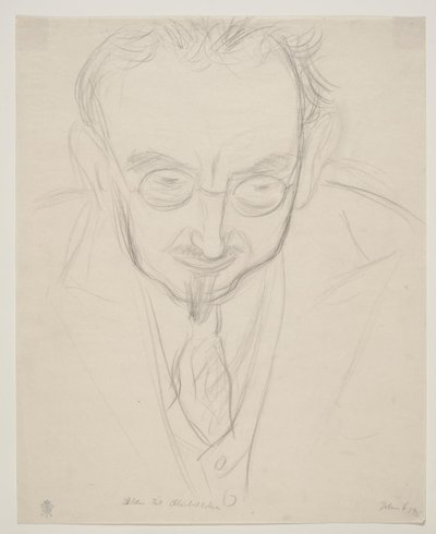 Geograf, profesor G. Hatt. Obrázek poprsí ve tváři. od John Christensen