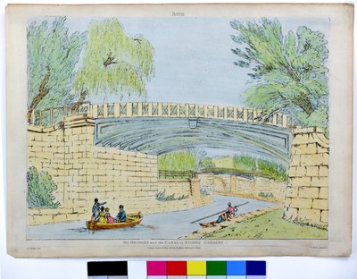 Vana. Mosty přes kanál v Sidney Gardens od John Claude Nattes