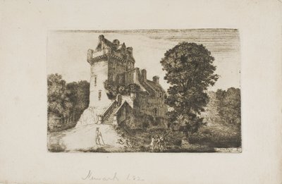 Hrad Newark od John Clerk of Eldin