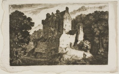 Hrad Newark od John Clerk of Eldin