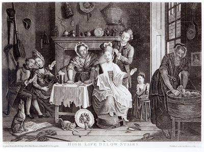 High Life Under Stairs, vyryl Caldwell, hospoda. v roce 1772 od John Collet