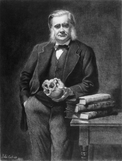 Thomas Henry Huxley (1825-95) leptaný Leopoldem Flamengem (1831-1911) 1885 od John Collier