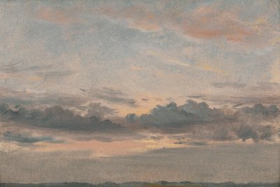 Studie mraků, západ slunce od John Constable