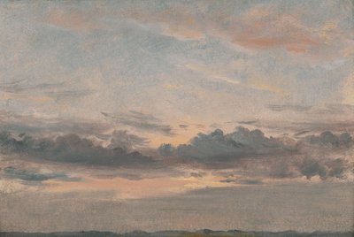 Cloud Study, Západ slunce, ca. 1821. od John Constable