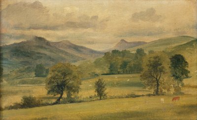 Pohled v Lake District (akvarel) od John Constable