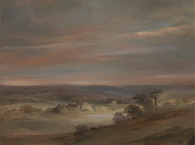 Pohled na Hampstead Heath, časné ráno od John Constable
