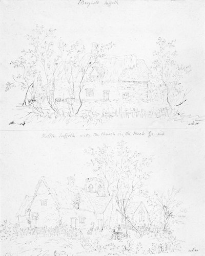 Zničená chata v Capel, Suffolk od John Constable