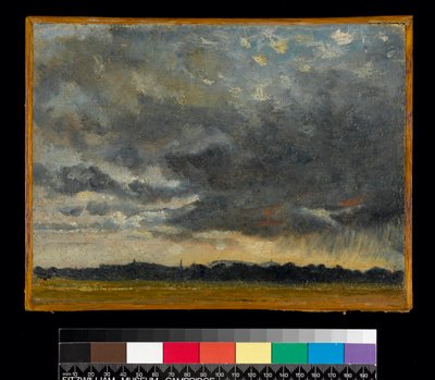 V Hampstead, při pohledu na Harrow, před rokem 1837 od John Constable