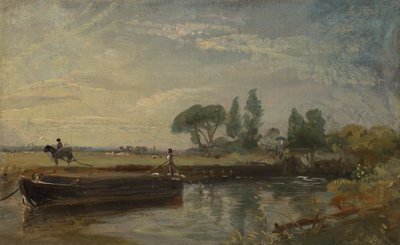 Člun pod zámkem Flatford od John Constable