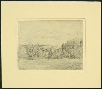 Fara a kostel v Binfieldu, Berkshire od John Constable